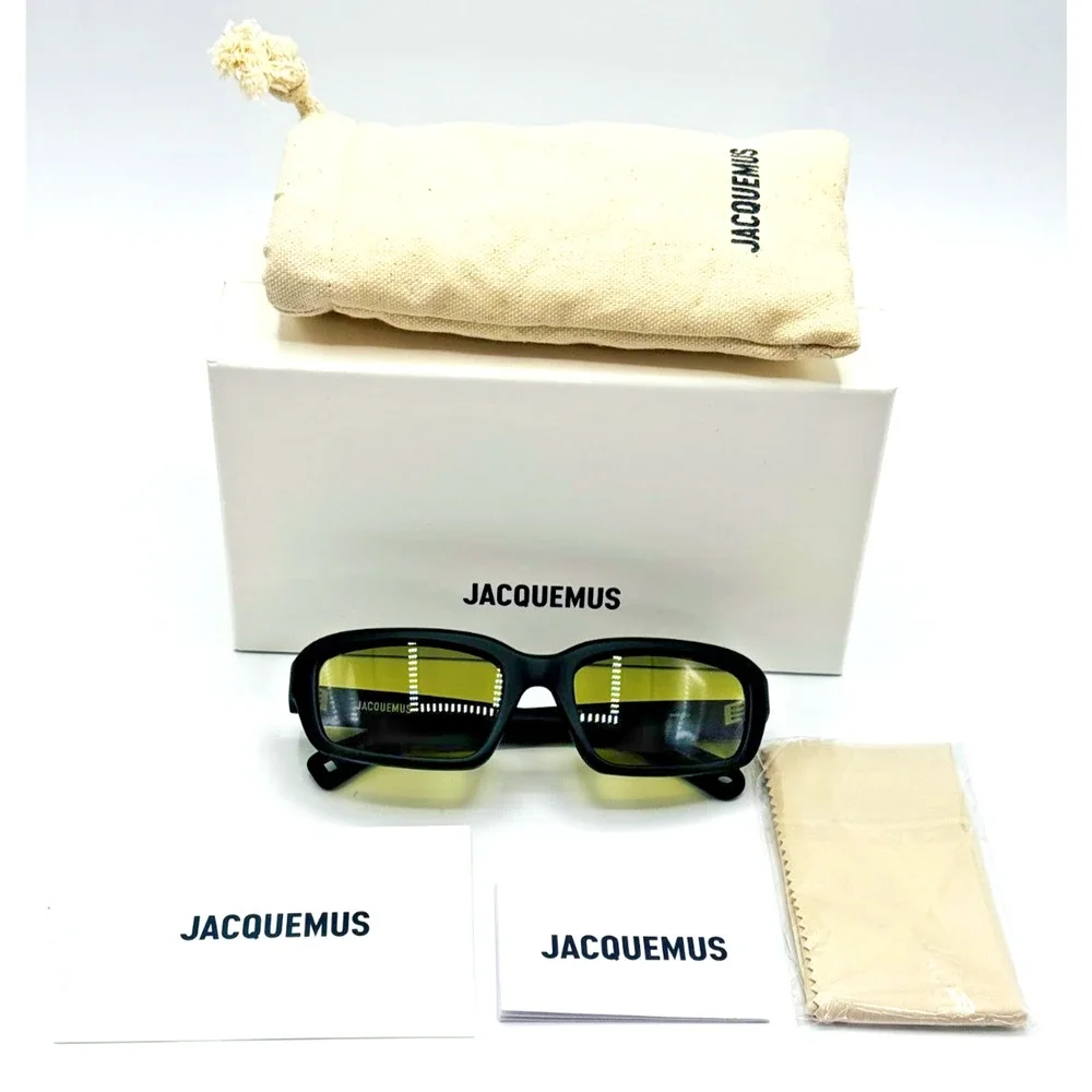 Jacquemus Sunglasses MARINO JAC64 C2 Matte Green Frame Green Lens 55-20-135 New